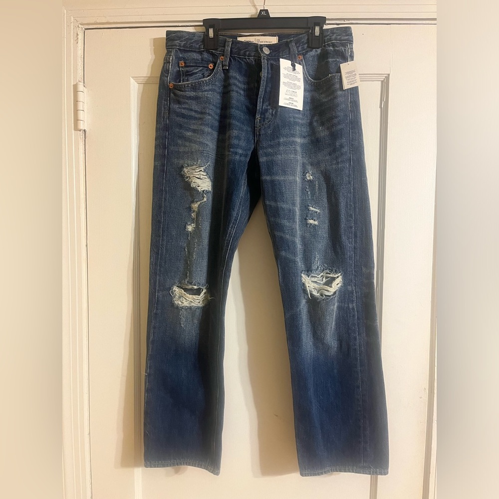Distressed Gap jeans